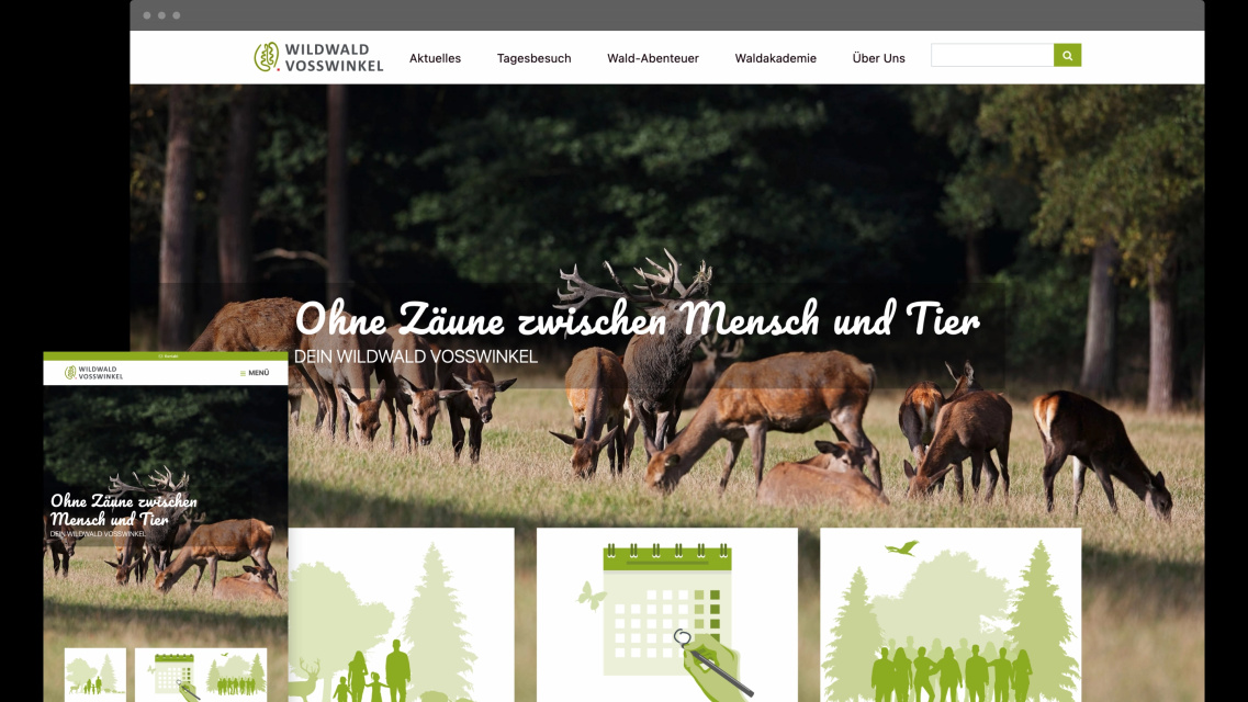 Screenshot Wilwald Vosswinkel Website